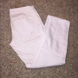 EXPRESS white jean capris